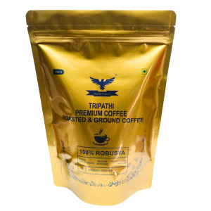 Premium Robusta Ground Coffee – Strong & Bold Aroma – 400 g | Tripathi Products