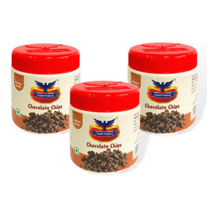 Dark Chocolate chips 3 x 50 grams Bottle Pack